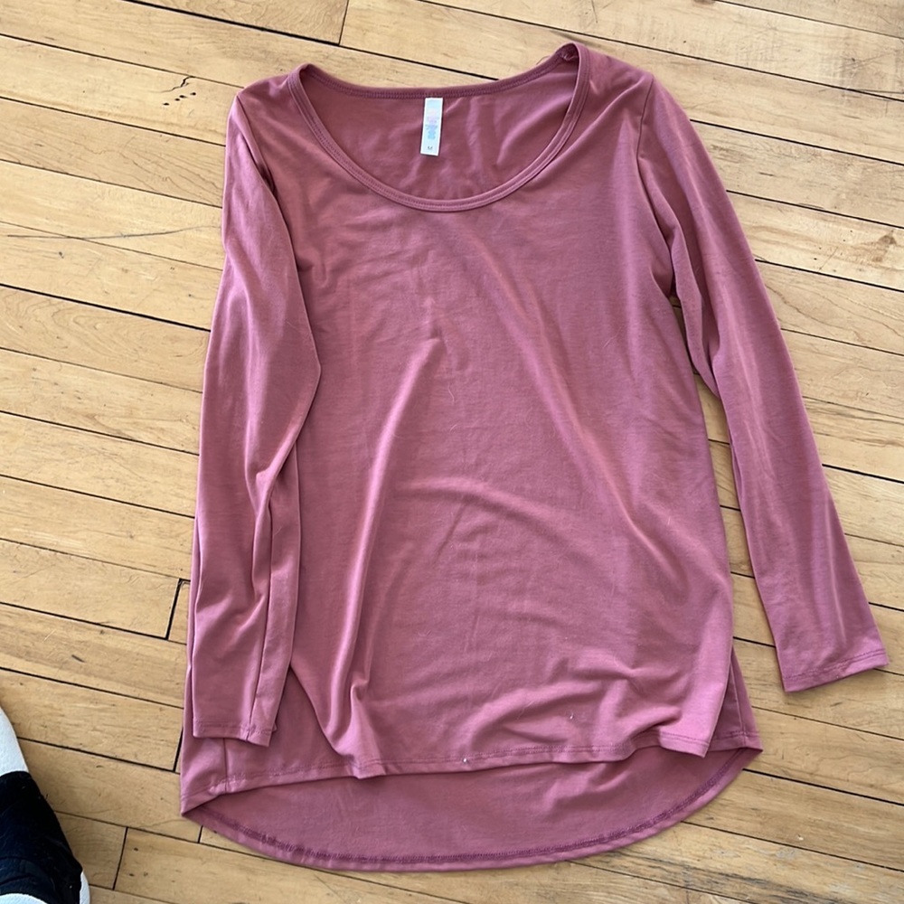 Lularoe mauve long sleeve